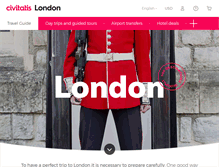 Tablet Screenshot of londoncitybreak.com